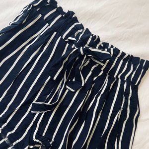 Blue and White Short Shorts